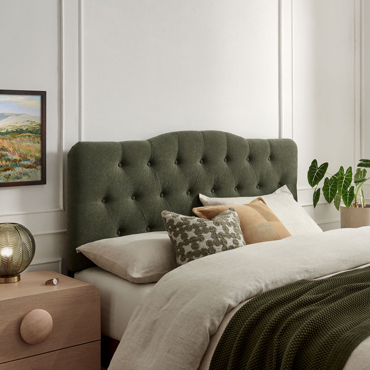 Annabel Premium Linen Blend Queen Headboard by Modway