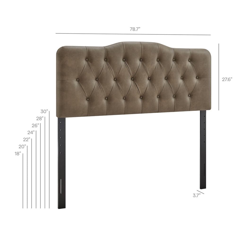 Annabel Vegan Leather King Headboard by Modway