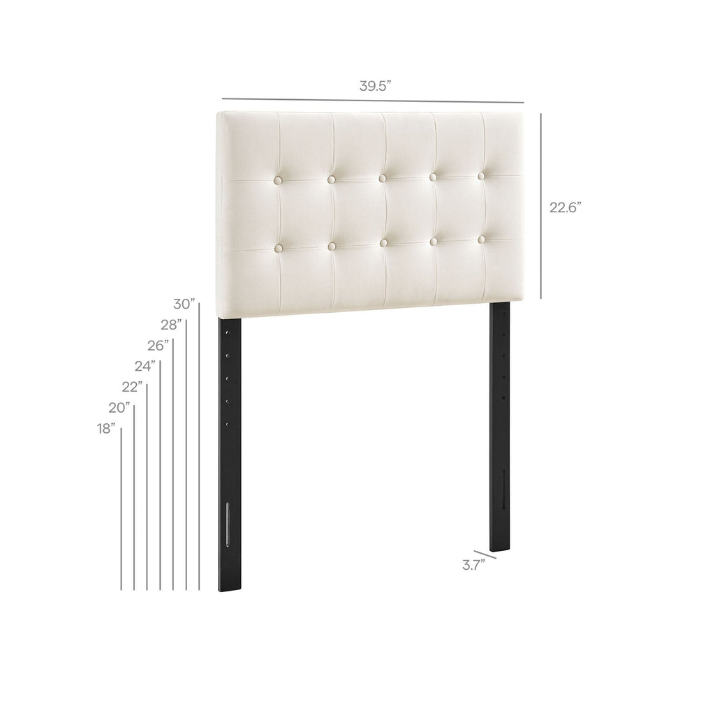 Emily Stain-Resistant Performance Velvet Twin Size Headboard by Modway