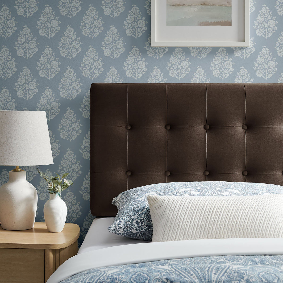 Emily Stain-Resistant Performance Velvet Twin Size Headboard by Modway
