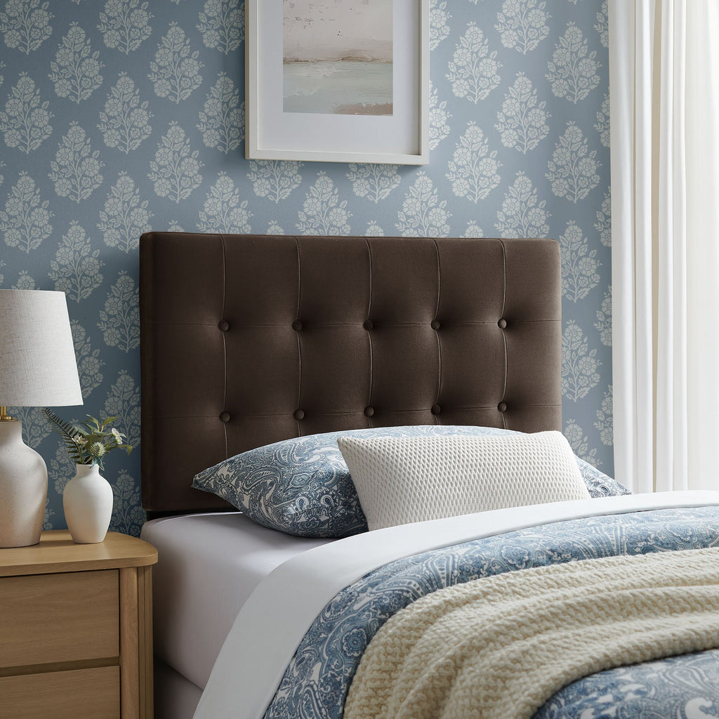 Emily Stain-Resistant Performance Velvet Twin Size Headboard by Modway