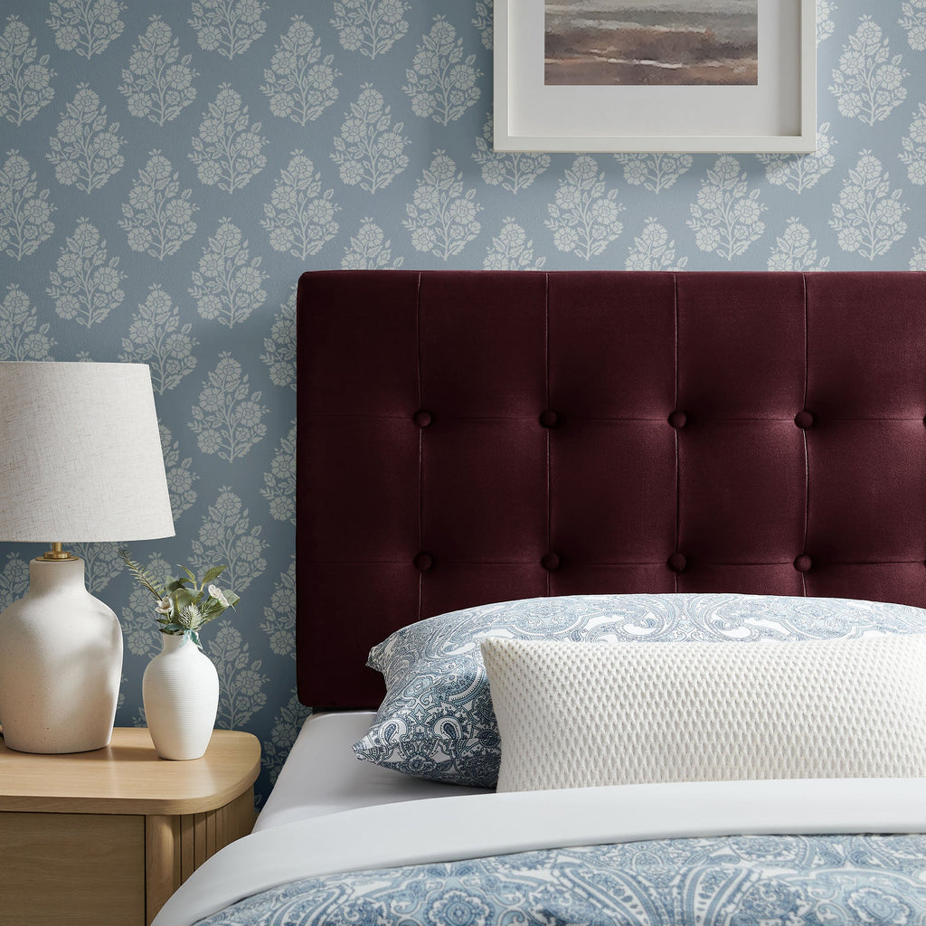 Emily Stain-Resistant Performance Velvet Twin Size Headboard by Modway