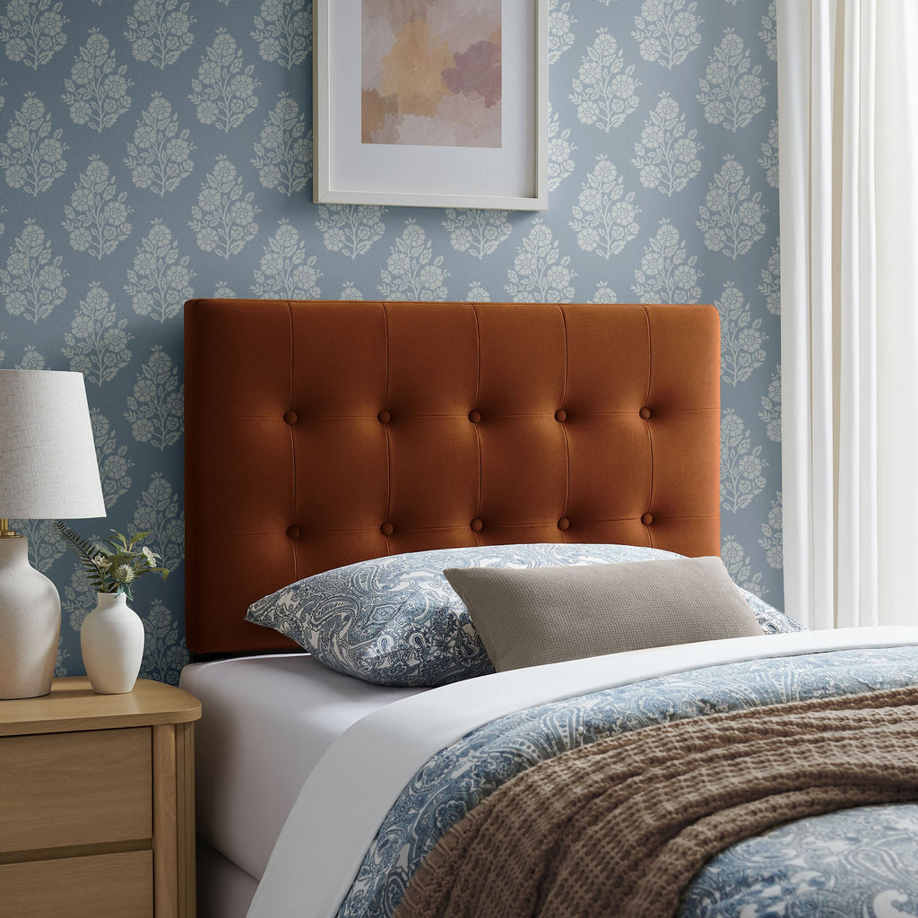 Emily Stain-Resistant Performance Velvet Twin Size Headboard by Modway