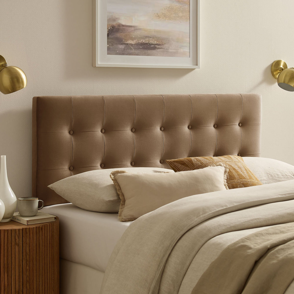 Emily Stain-Resistant Performance Velvet Twin Size Headboard by Modway