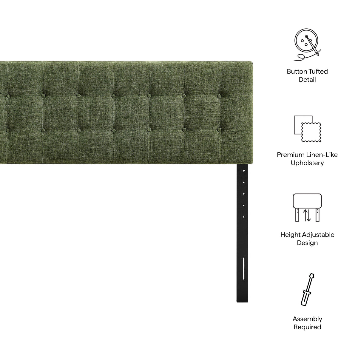 Emily Fabric Upholstered Full Size Headboard by Modway