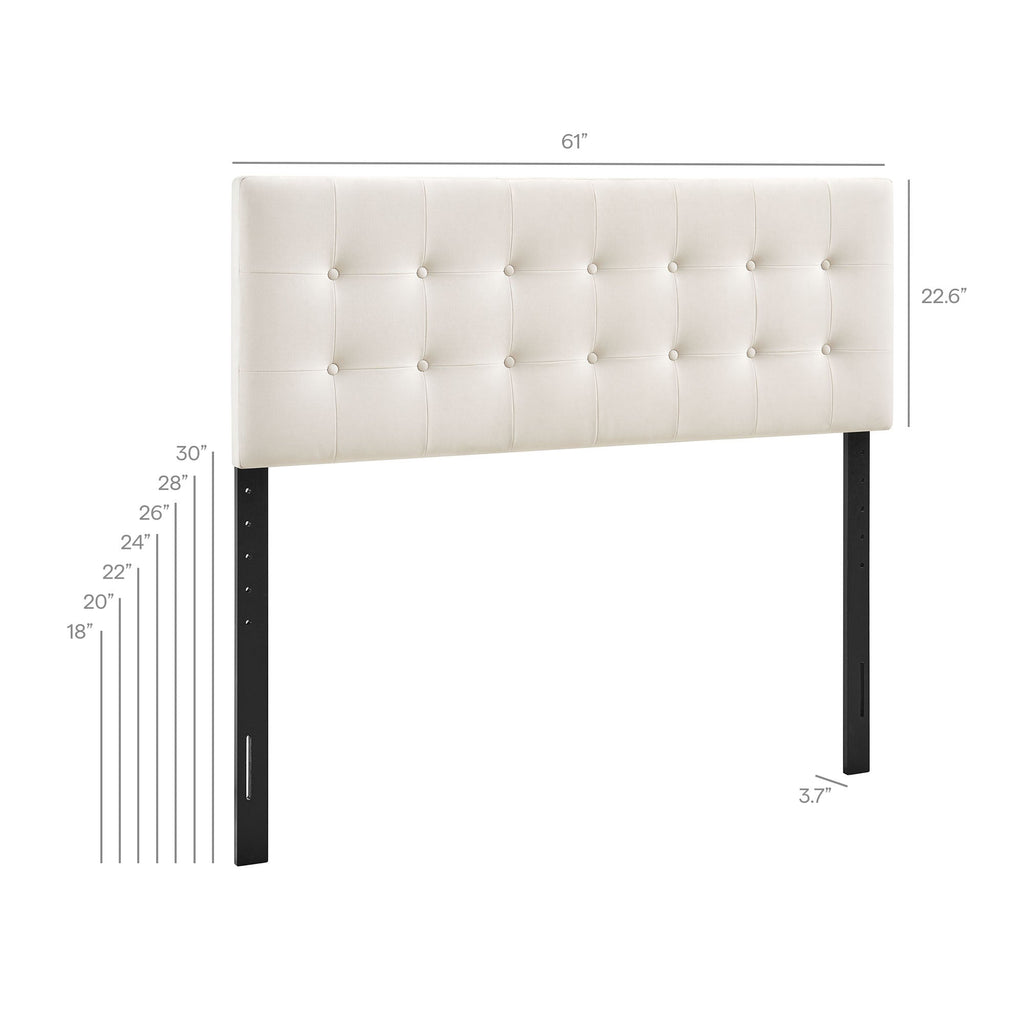 Emily Stain-Resistant Performance Velvet Twin Size Headboard by Modway