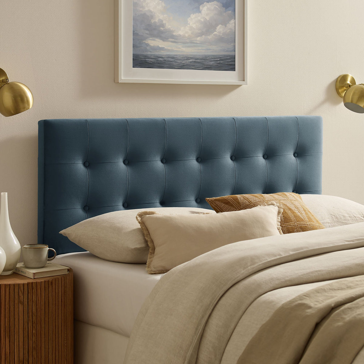 Emily Stain-Resistant Performance Velvet Twin Size Headboard by Modway
