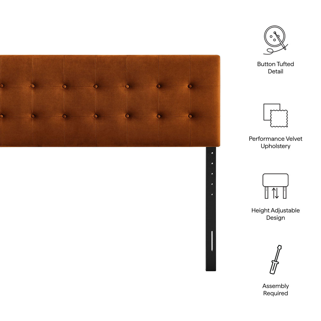 Emily Stain-Resistant Performance Velvet Twin Size Headboard by Modway
