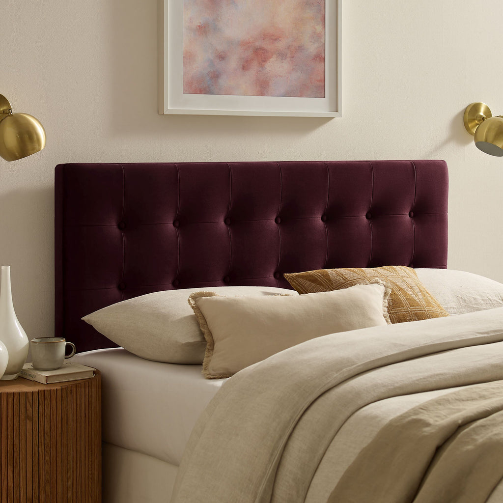 Emily Stain-Resistant Performance Velvet Twin Size Headboard by Modway