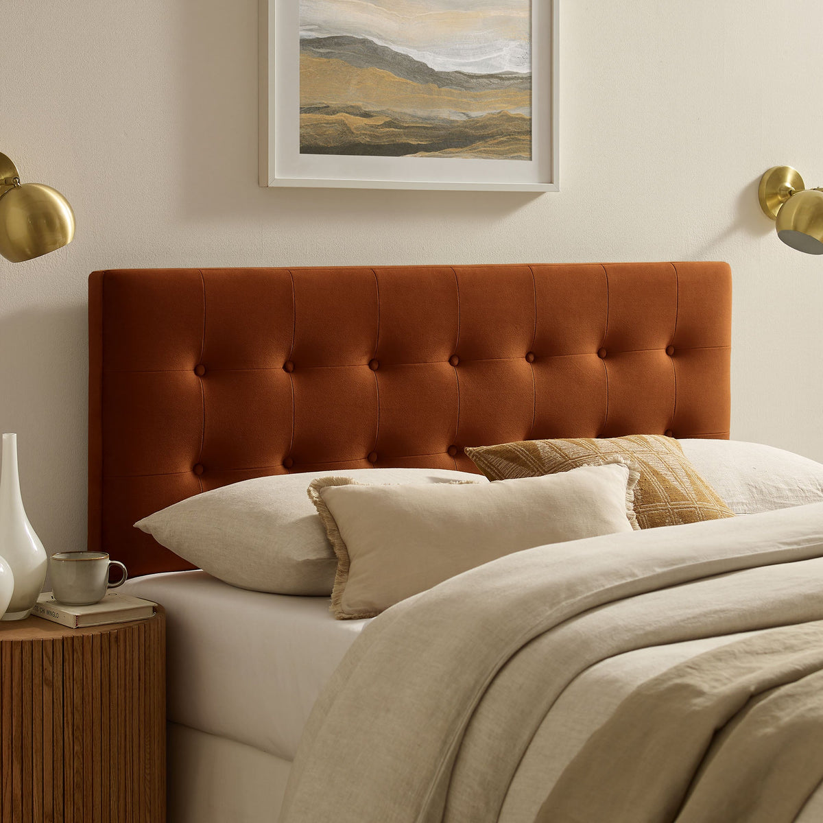 Emily Stain-Resistant Performance Velvet Twin Size Headboard by Modway