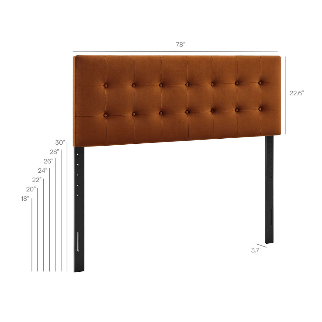 Emily Stain-Resistant Performance Velvet Twin Size Headboard by Modway