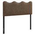Athena Striped Fabric Upholstered Full Size Headboard by Modway