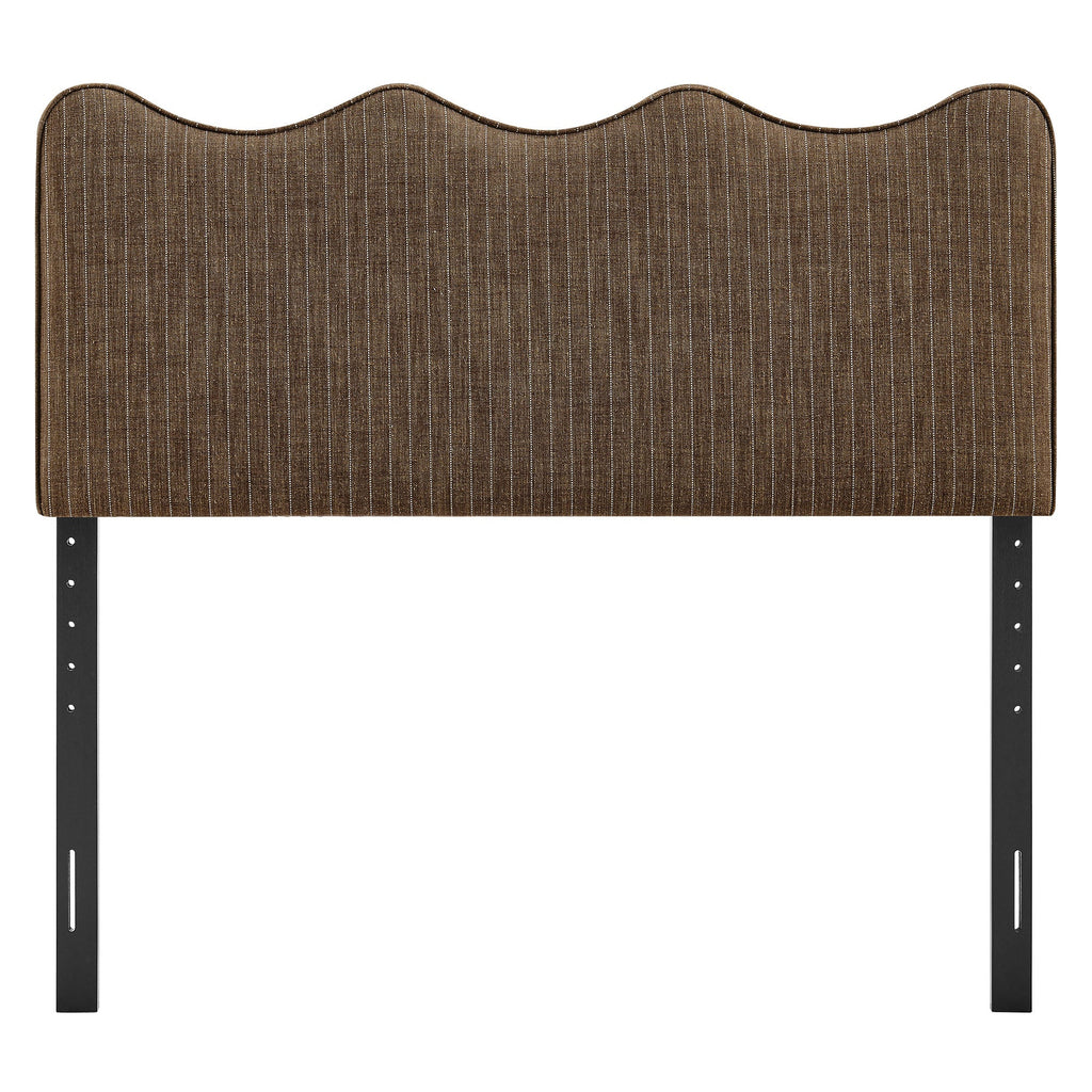 Athena Striped Fabric Upholstered Full Size Headboard by Modway