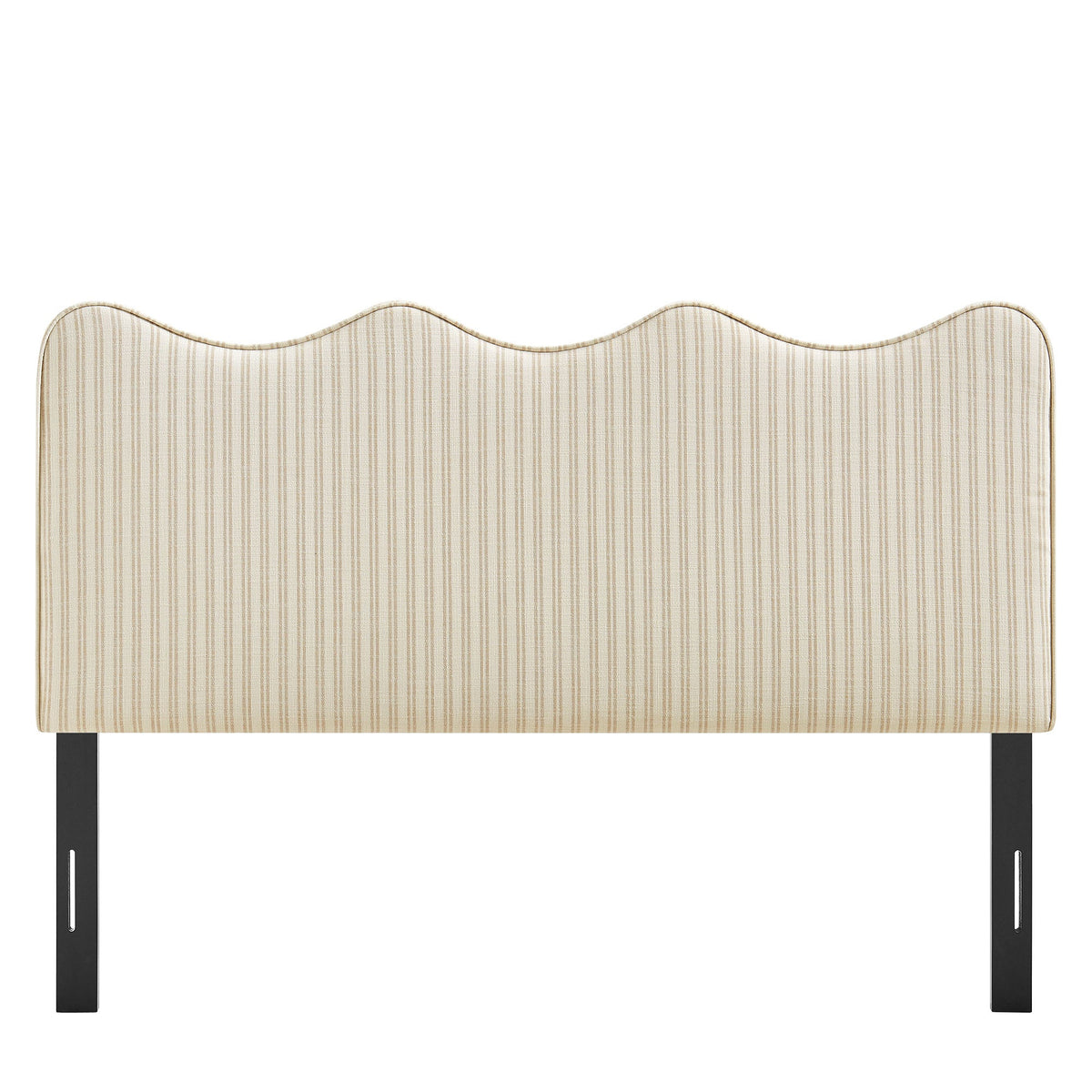 Athena Striped Fabric Upholstered Full Size Headboard by Modway