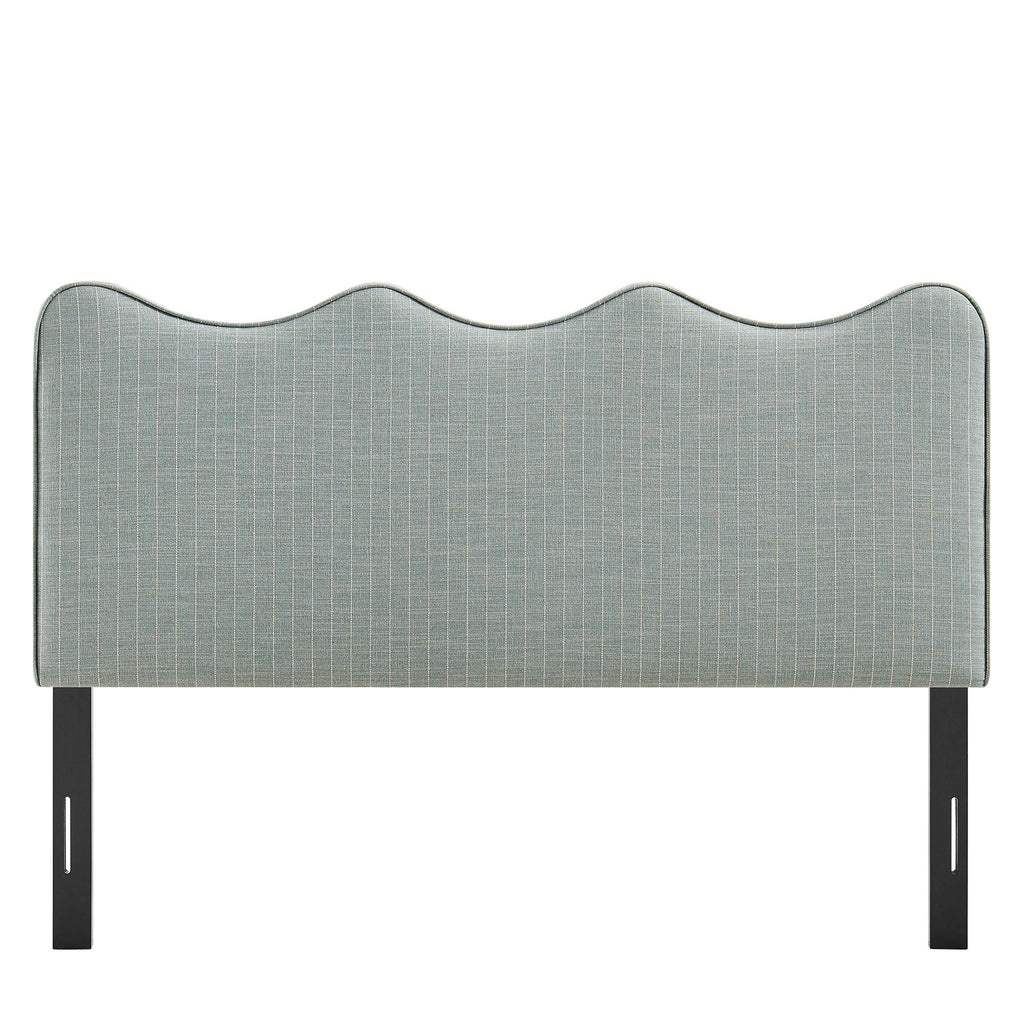 Athena Striped Fabric Upholstered Full Size Headboard by Modway