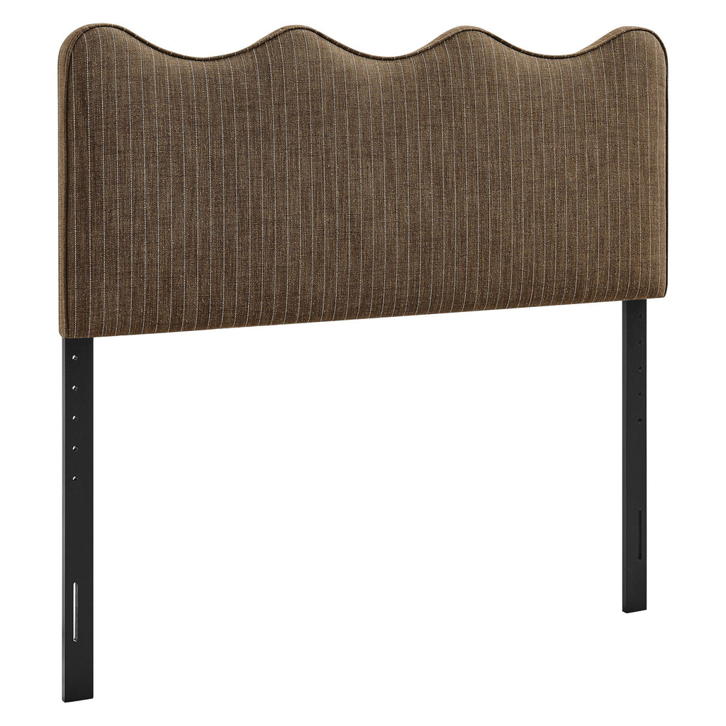 Athena Striped Fabric Upholstered King Size Headboard by Modway