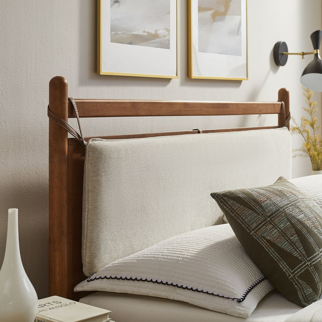 Leni King Size Wood Platform Bed Frame by Modway