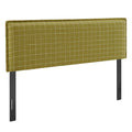 Camille Checkered Linen Blend Full Size Headboard by Modway