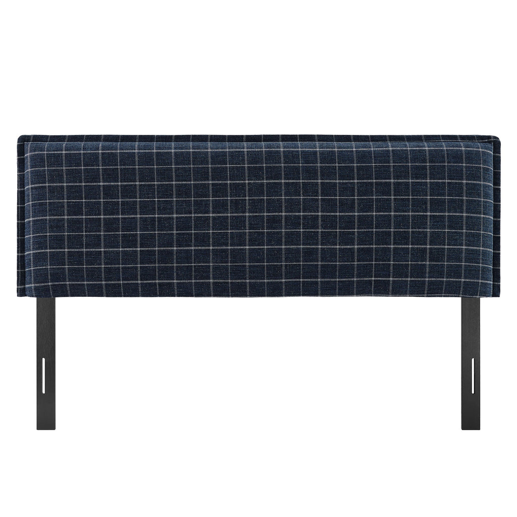 Camille Checkered Linen Blend Full Size Headboard by Modway
