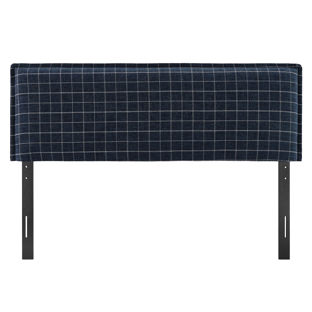 Camille Checkered Linen Blend Queen Size Headboard by Modway