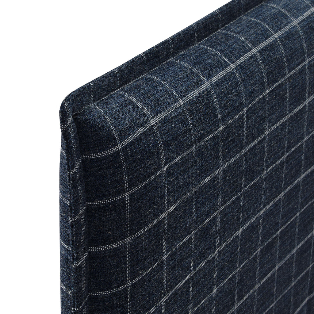 Camille Checkered Linen Blend Queen Size Headboard by Modway
