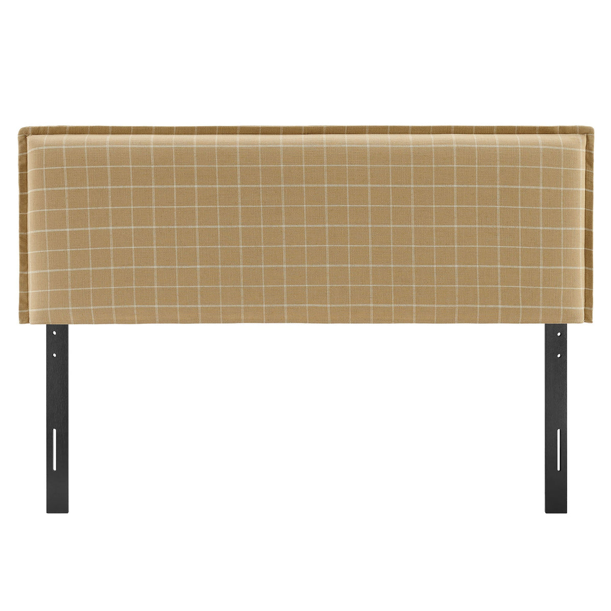 Camille Checkered Linen Blend Queen Size Headboard by Modway
