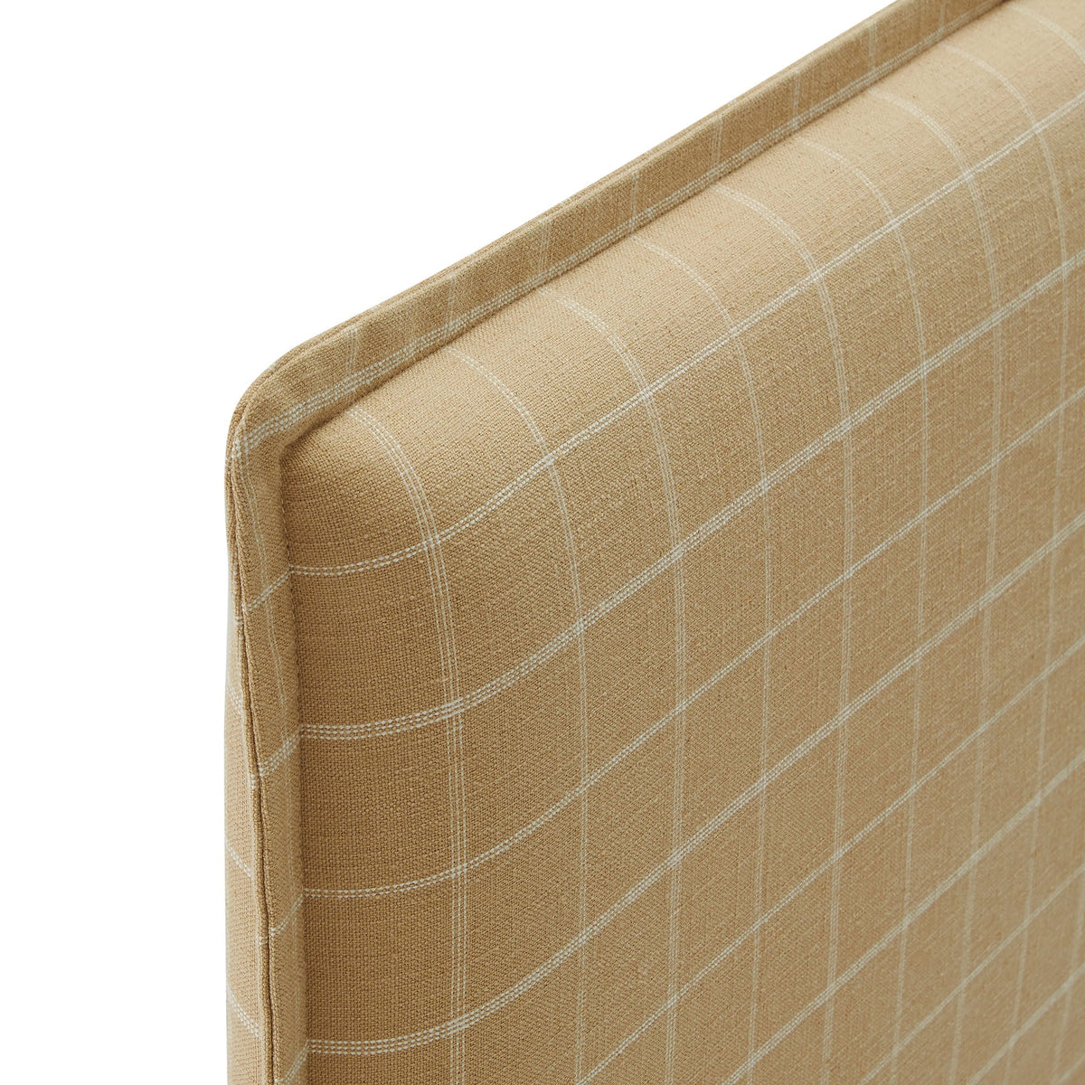 Camille Checkered Linen Blend Queen Size Headboard by Modway