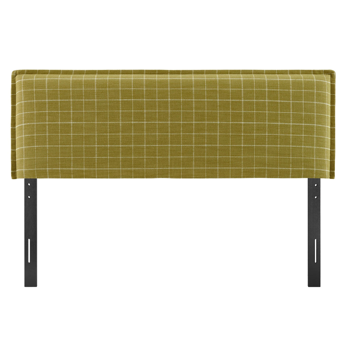 Camille Checkered Linen Blend King Size Headboard by Modway