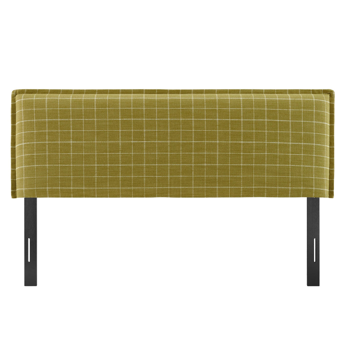 Camille Checkered Linen Blend King Size Headboard by Modway