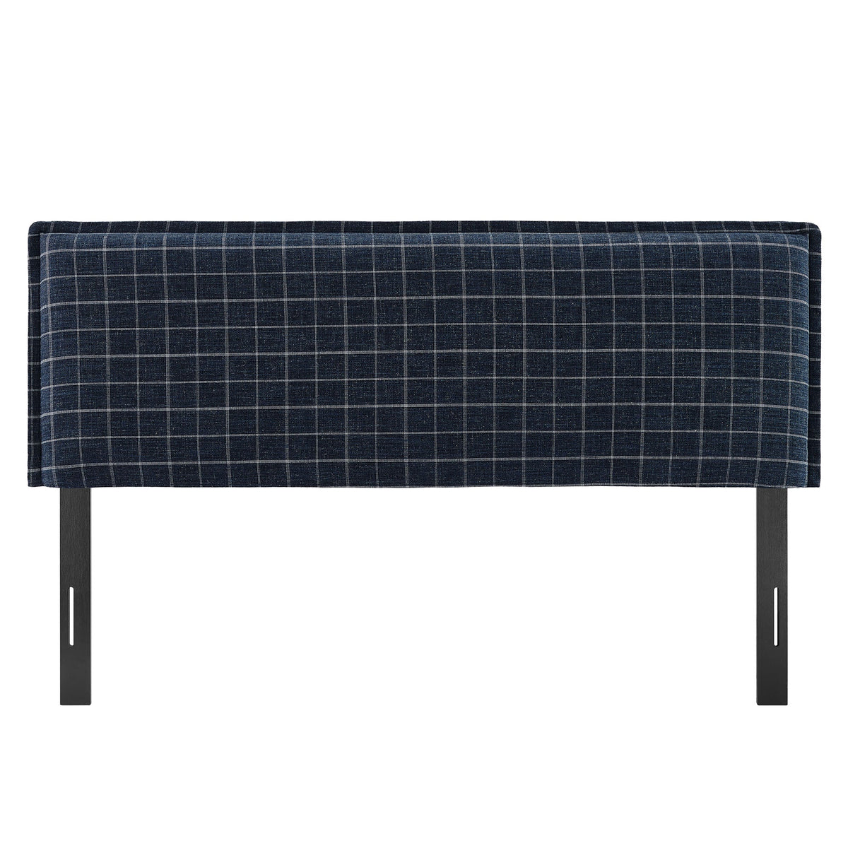 Camille Checkered Linen Blend King Size Headboard by Modway