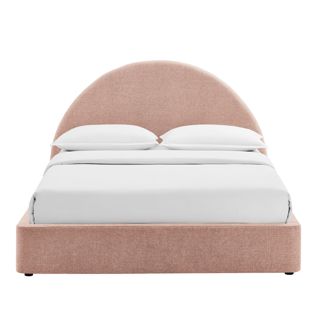 Resort Queen Arched Upholstered Fabric Storage Platform Bed Frame by Modway