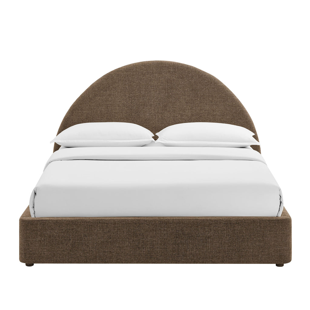 Resort Queen Arched Upholstered Fabric Storage Platform Bed Frame by Modway