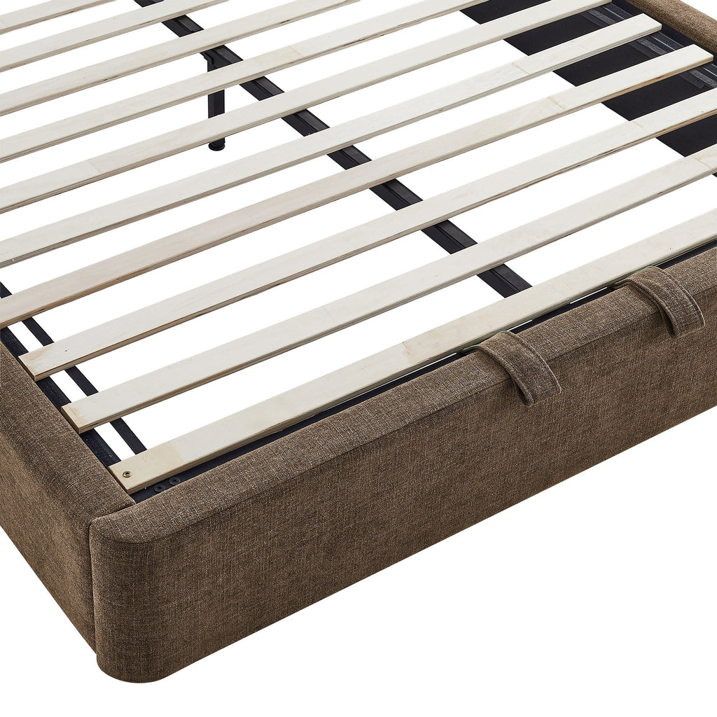 Resort Queen Arched Upholstered Fabric Storage Platform Bed Frame by Modway