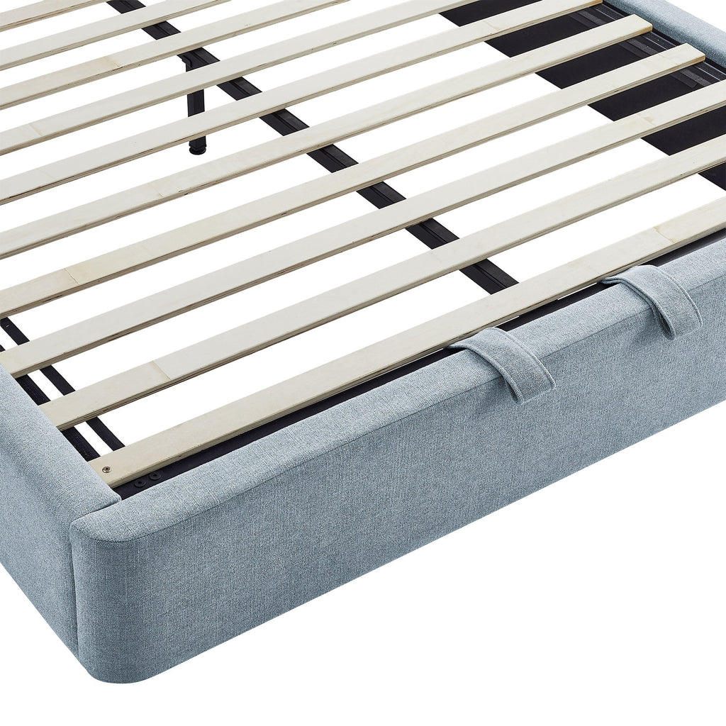 Resort Queen Arched Upholstered Fabric Storage Platform Bed Frame by Modway
