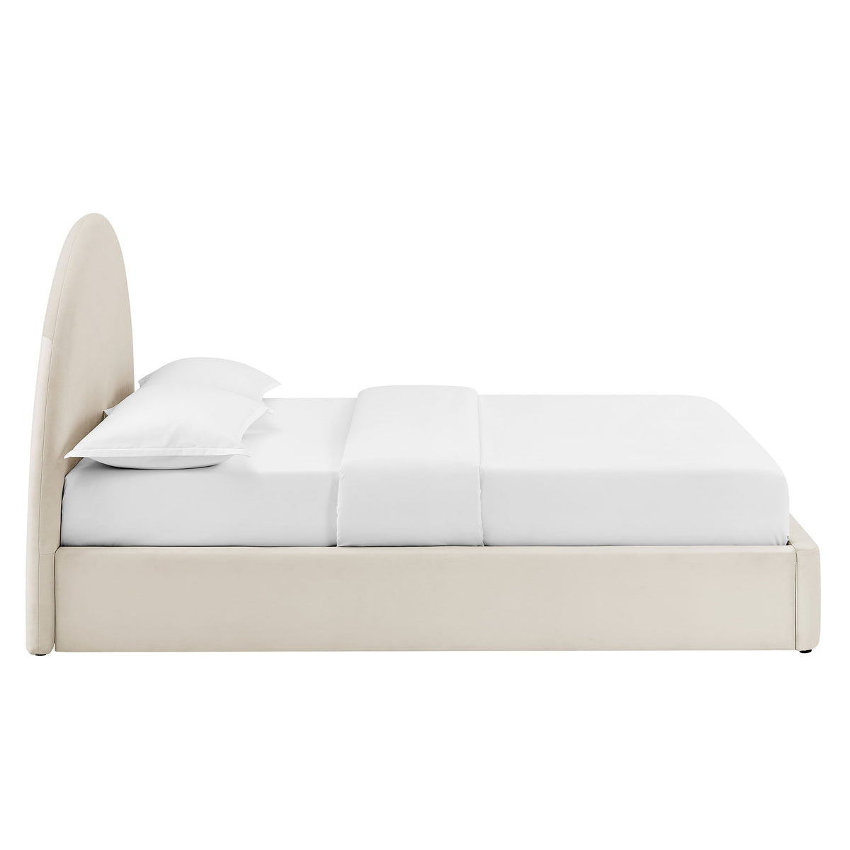 Resort King Arched Performance Velvet Storage Platform Bed Frame by Modway
