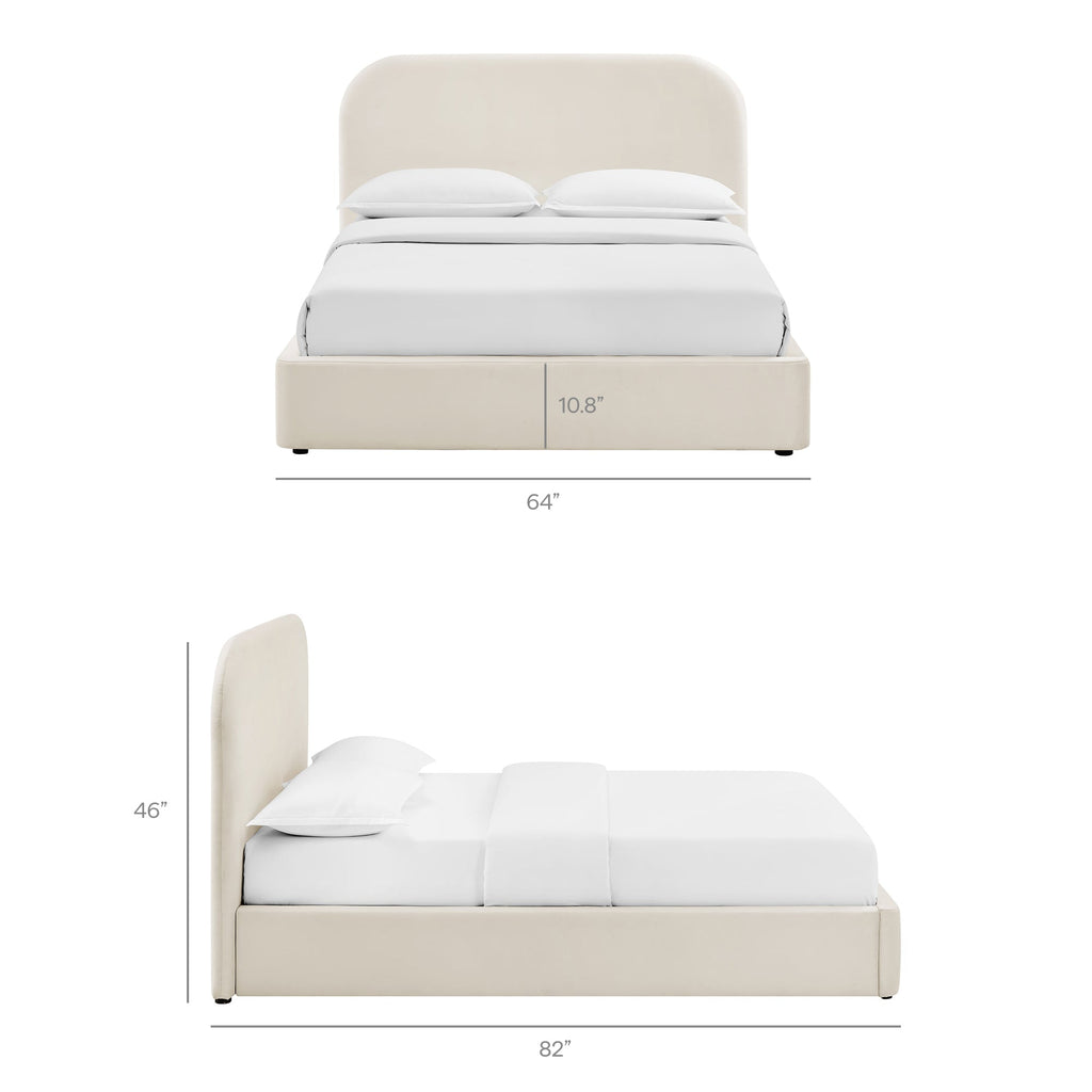 Keynote Full Performance Velvet Storage Platform Bed Frame by Modway
