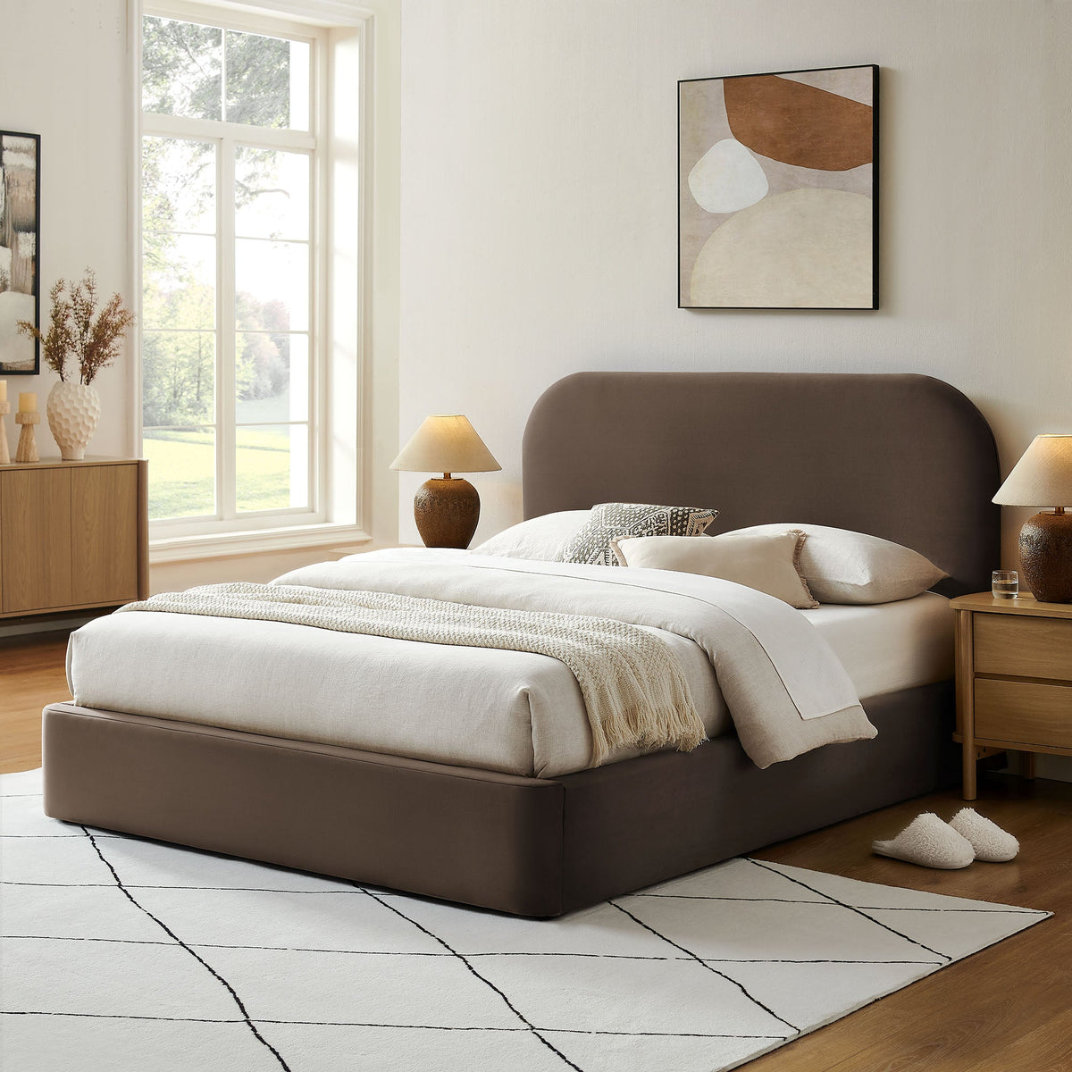 Keynote Full Performance Velvet Storage Platform Bed Frame by Modway