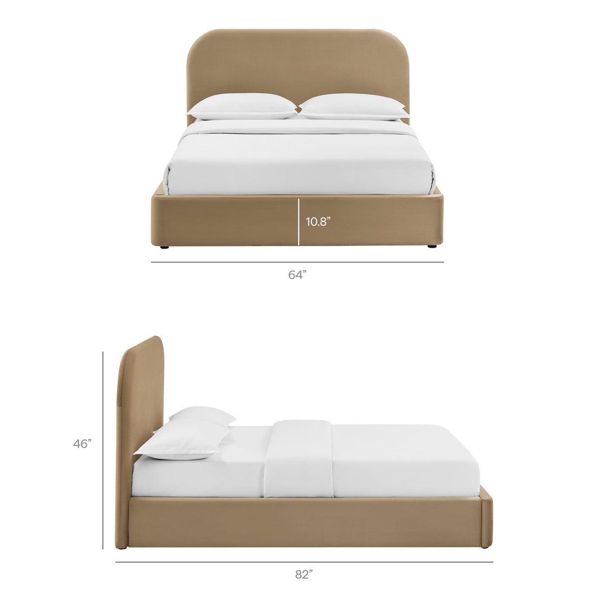 Keynote Full Performance Velvet Storage Platform Bed Frame by Modway