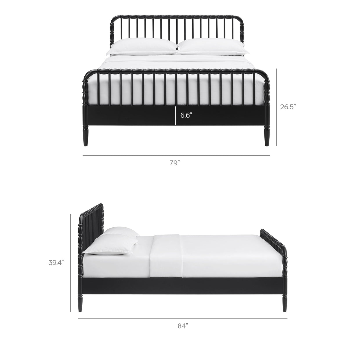 Arlette King Size Wood Spindle Bed Frame by Modway