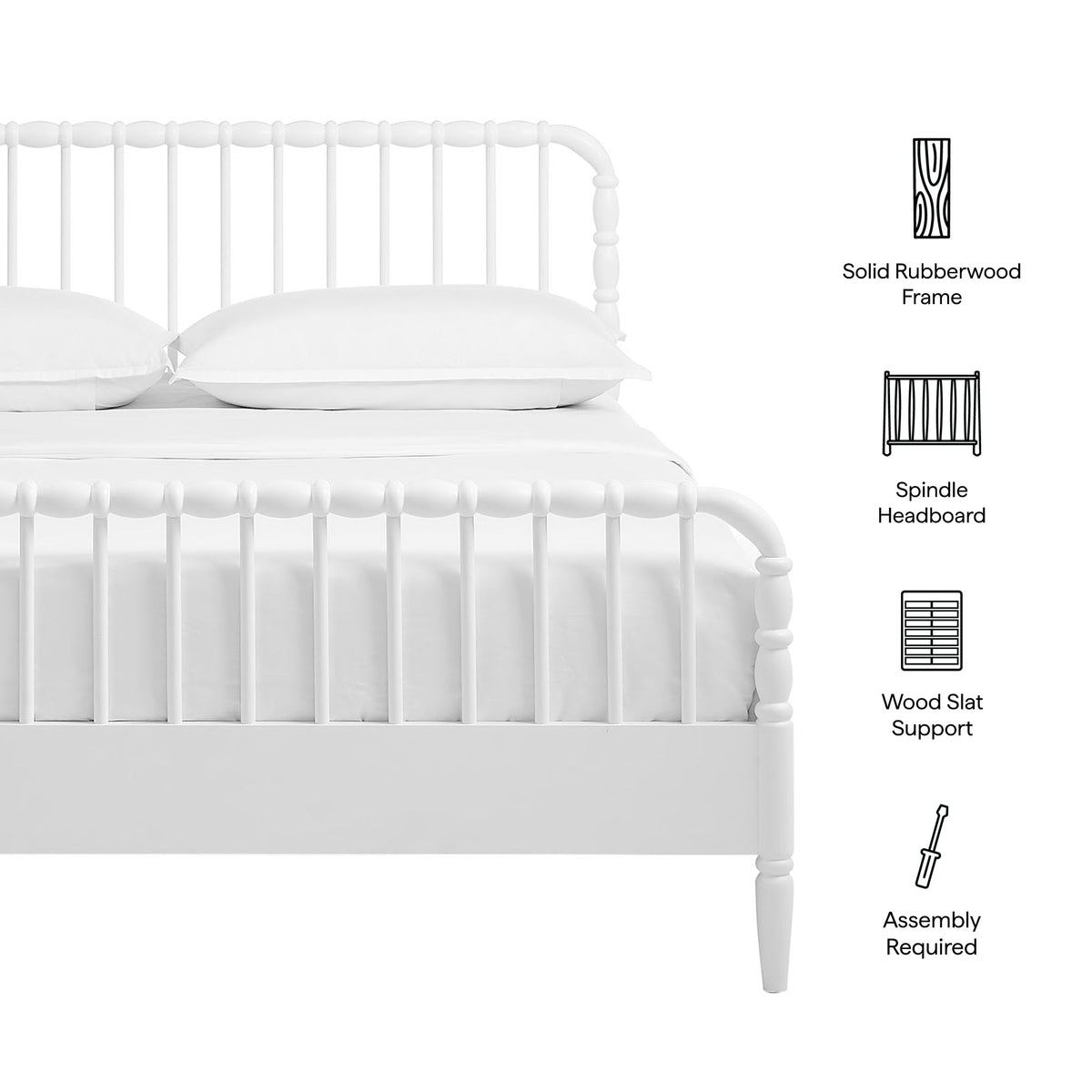 Arlette King Size Wood Spindle Bed Frame by Modway