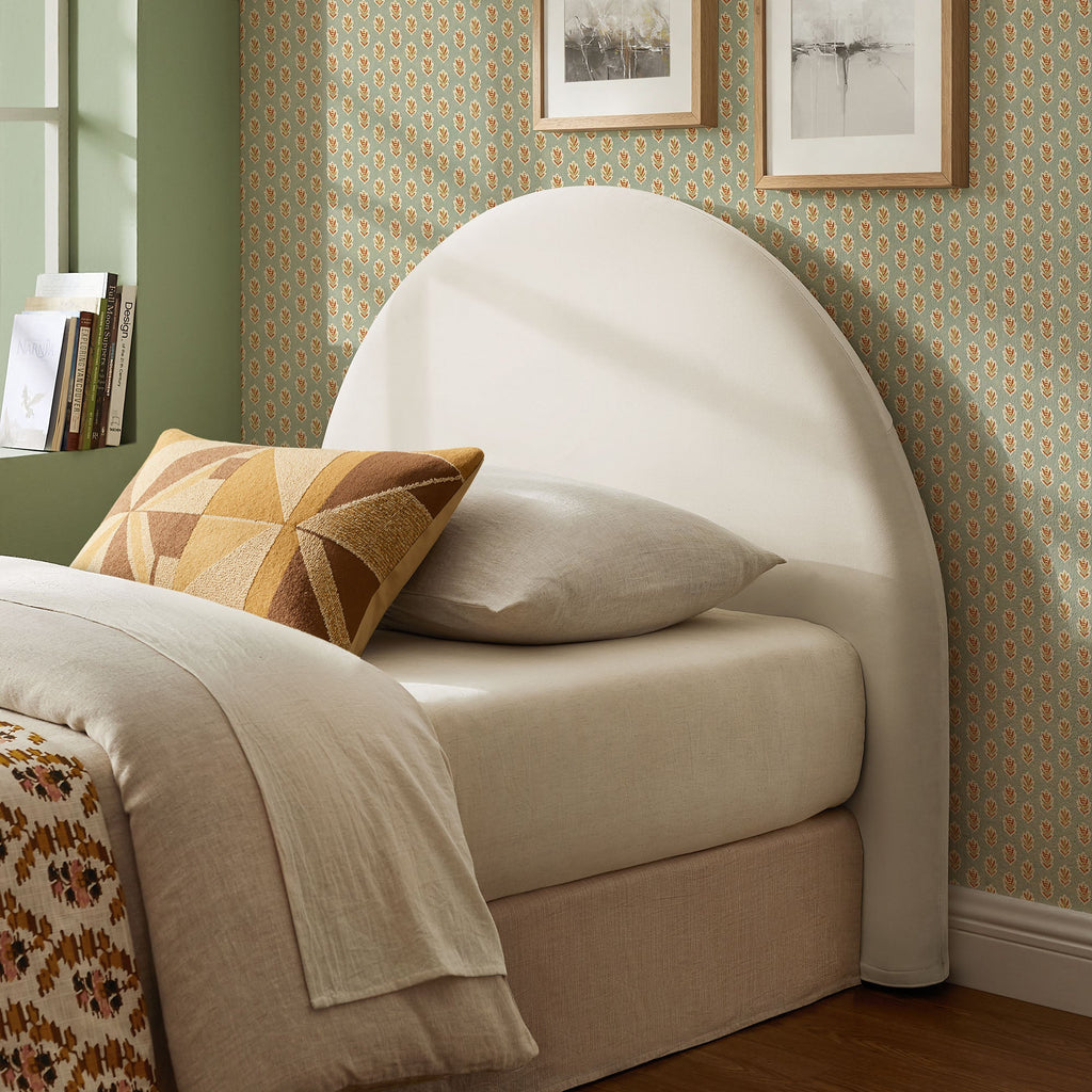 Resort Twin Size Stain-Resistant Performance Velvet Arched Headboard by Modway