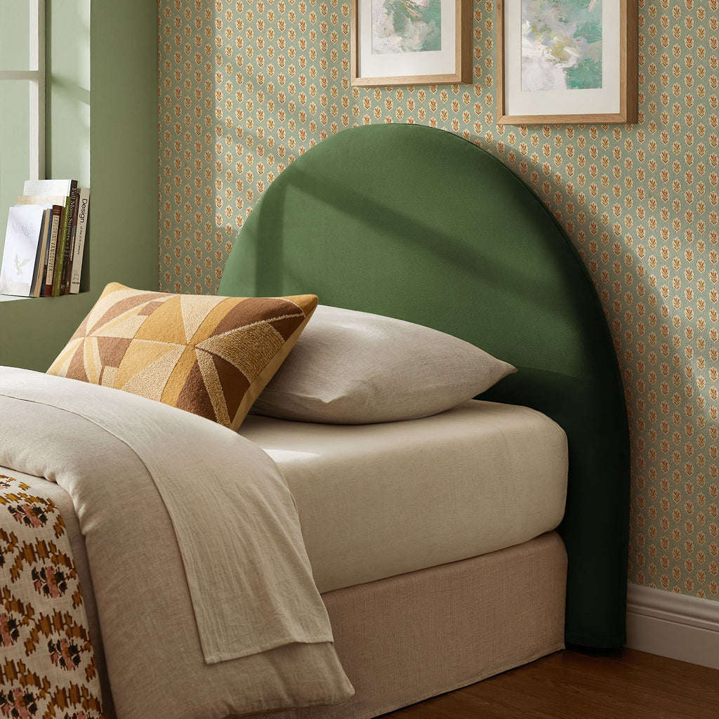 Resort Twin Size Stain-Resistant Performance Velvet Arched Headboard by Modway