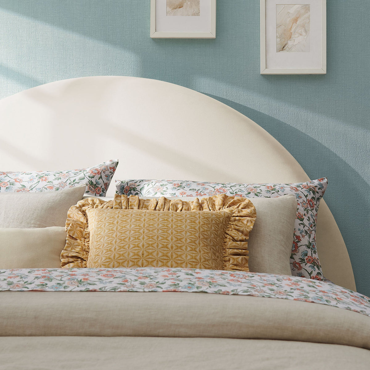 Resort Twin Size Stain-Resistant Performance Velvet Arched Headboard by Modway