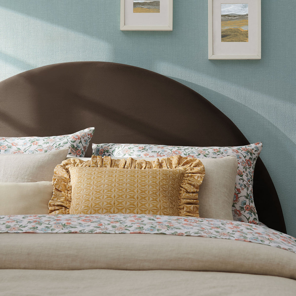 Resort Twin Size Stain-Resistant Performance Velvet Arched Headboard by Modway