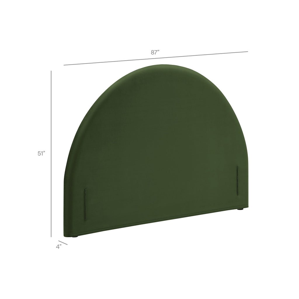 Resort Twin Size Stain-Resistant Performance Velvet Arched Headboard by Modway