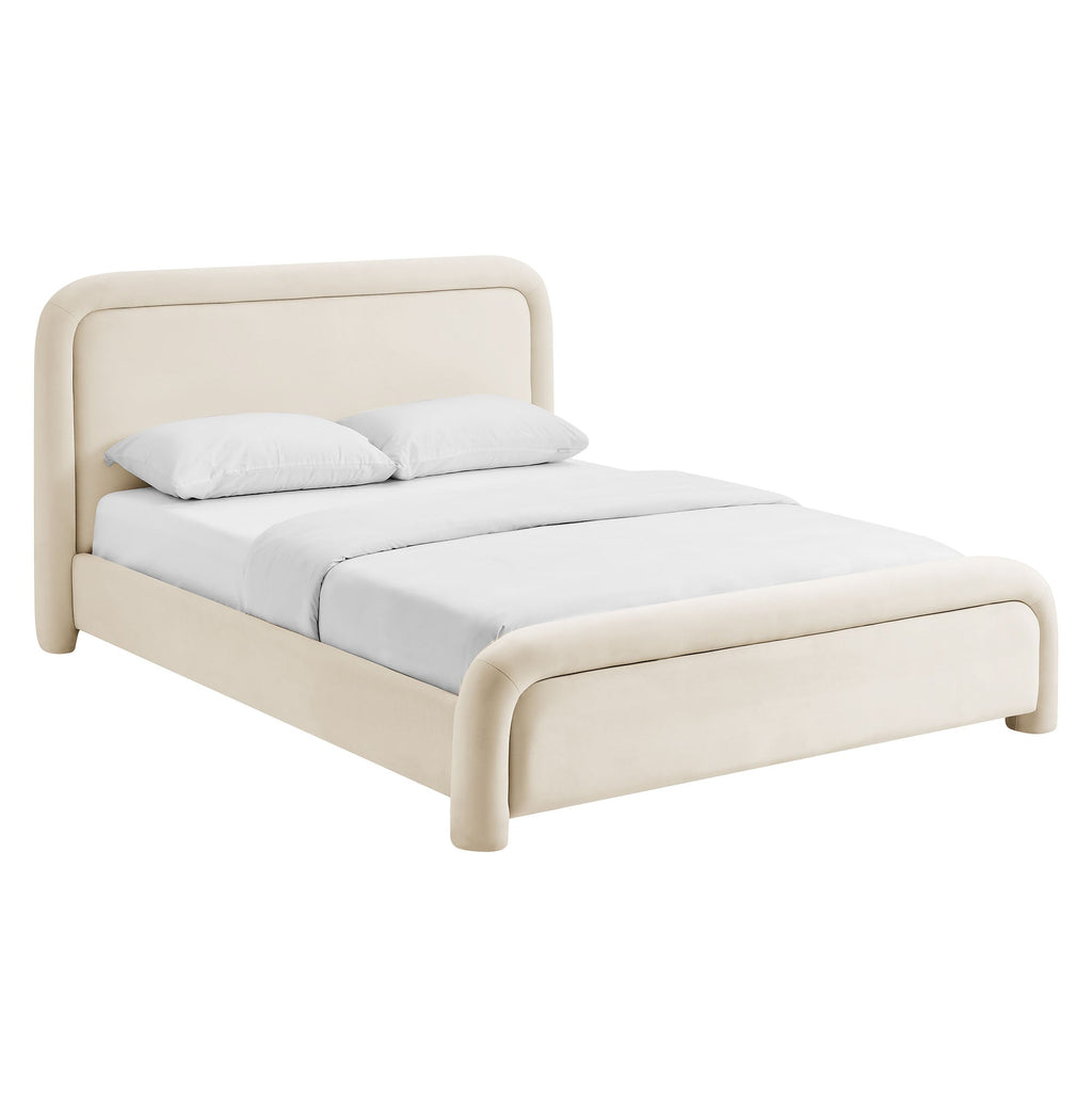 Beck King Performance Velvet Platform Bed by Modway