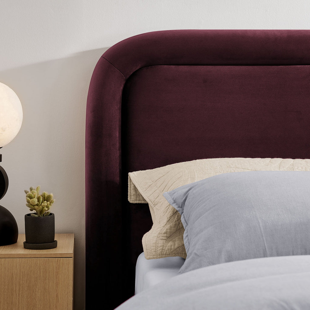 Beck King Performance Velvet Platform Bed by Modway
