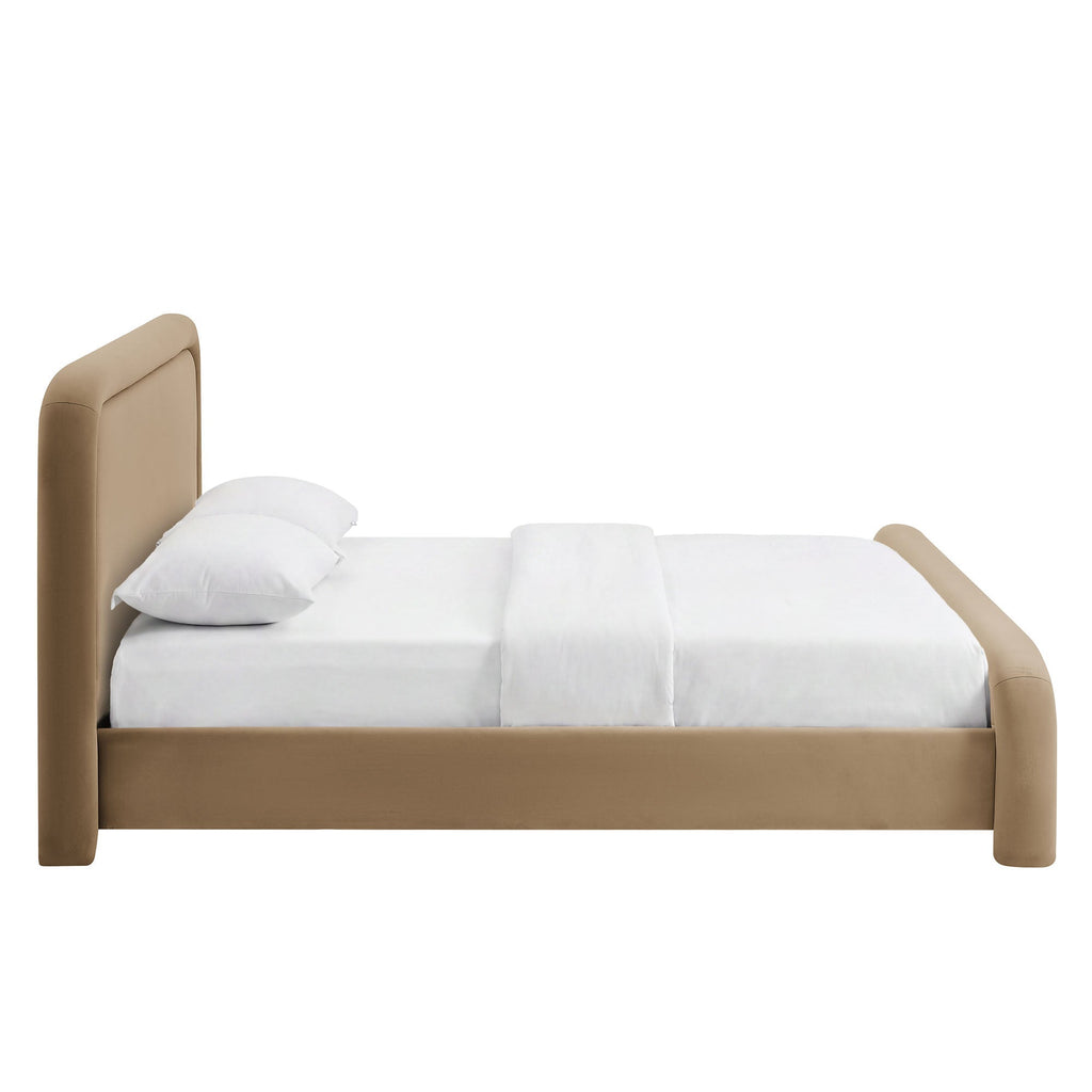 Beck King Performance Velvet Platform Bed by Modway