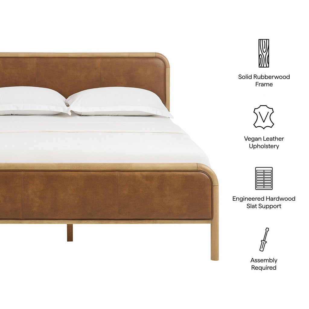 Wexford Vegan Leather Queen Platform Bed by Modway