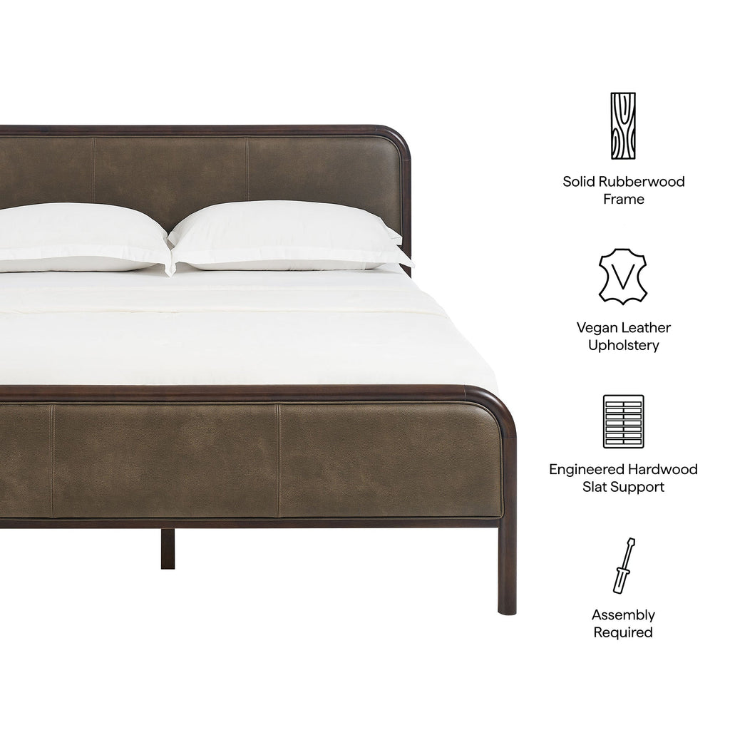 Wexford Vegan Leather Queen Platform Bed by Modway
